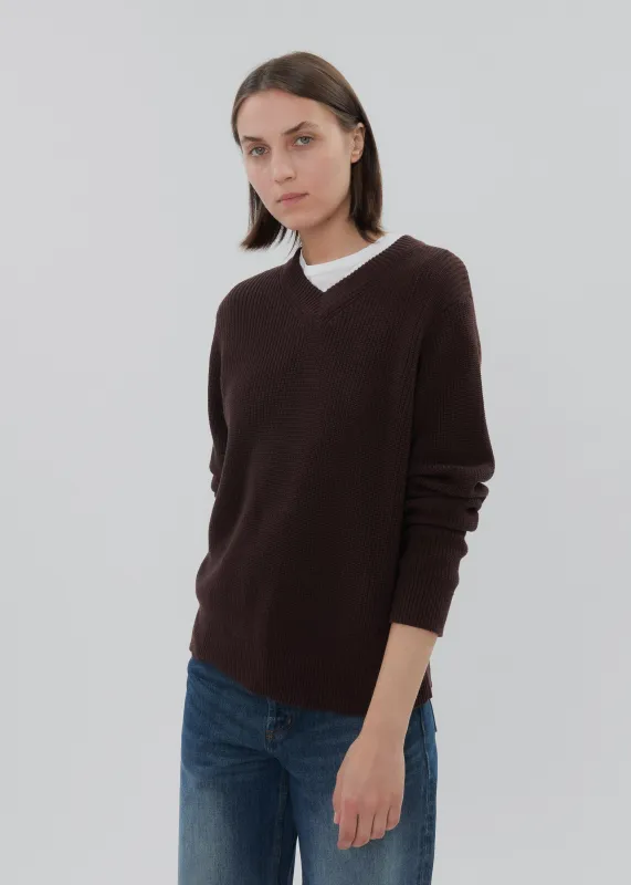 Hotel Sweater Long Sleeve in Chocolate sold by Still Here