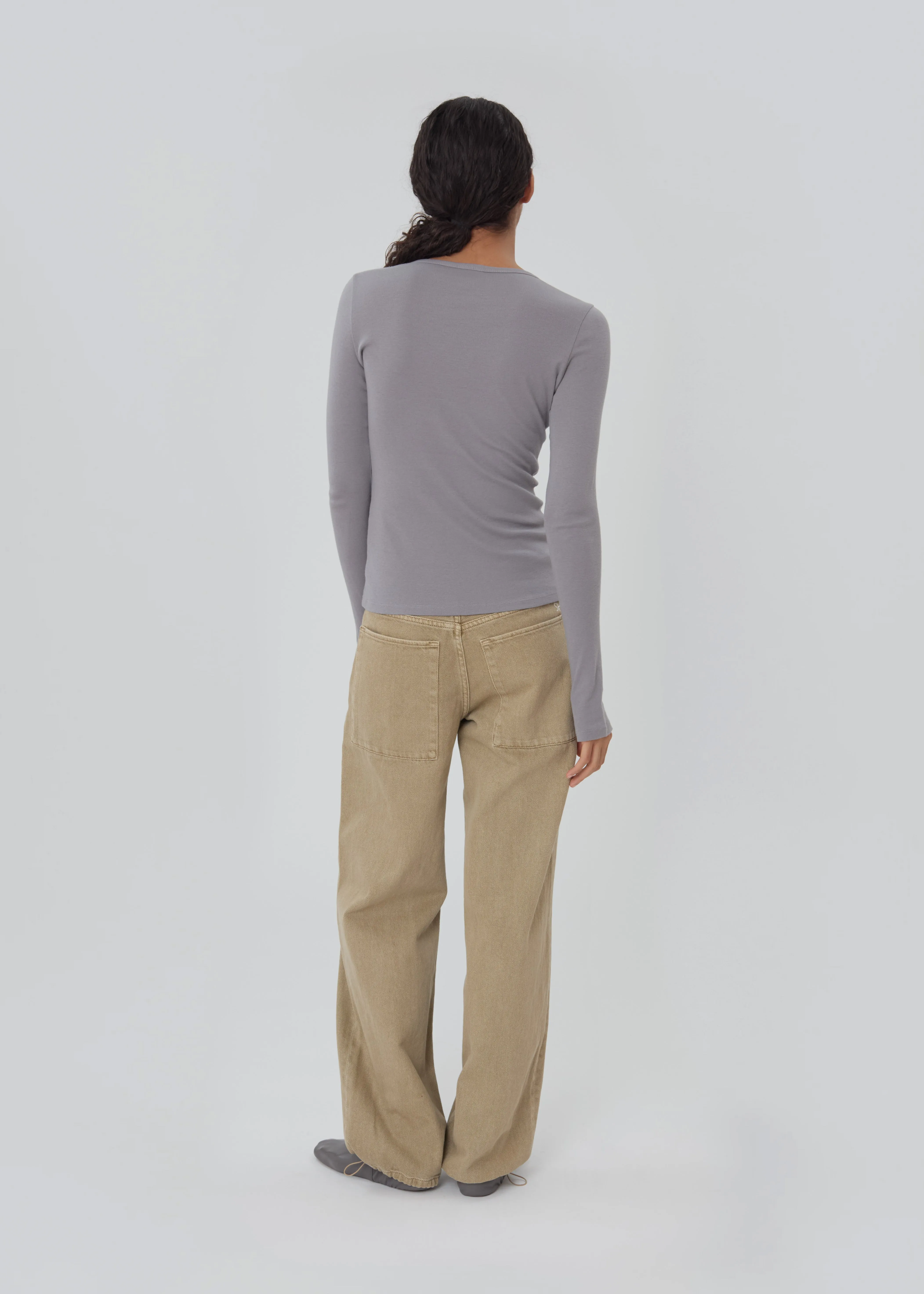 The Long Sleeve Shirt in Grey sold by Still Here product image thumbnail 5