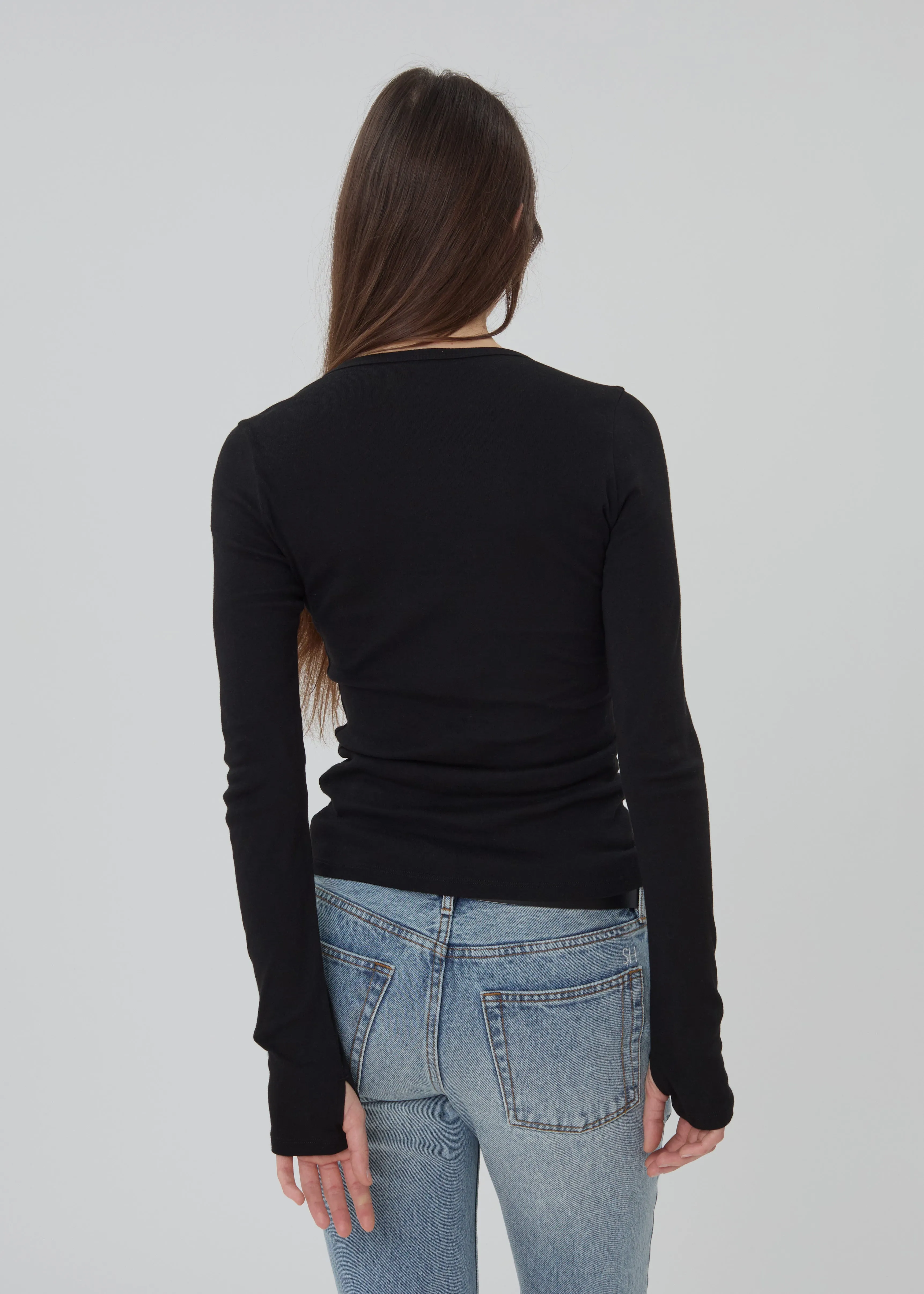 The Long Sleeve Shirt in Black sold by Still Here product image thumbnail 3