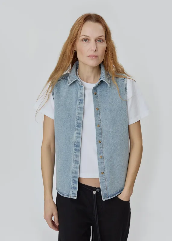 Emma Top in Vintage Blue made by Still Here