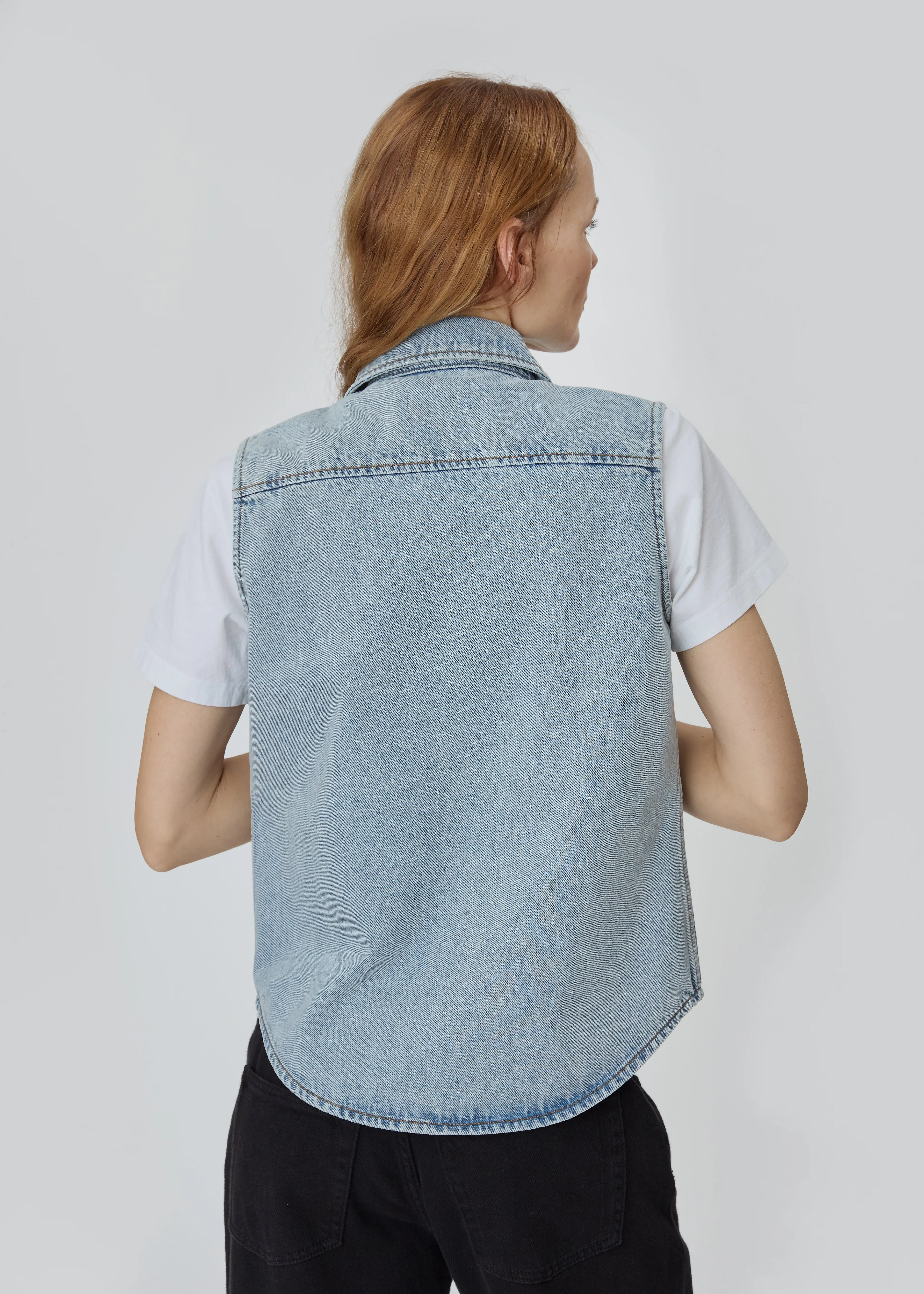 Emma Top in Vintage Blue sold by Still Here product image thumbnail 3