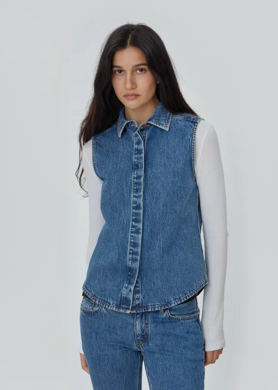 Emma Top in Classic Blue made by Still Here