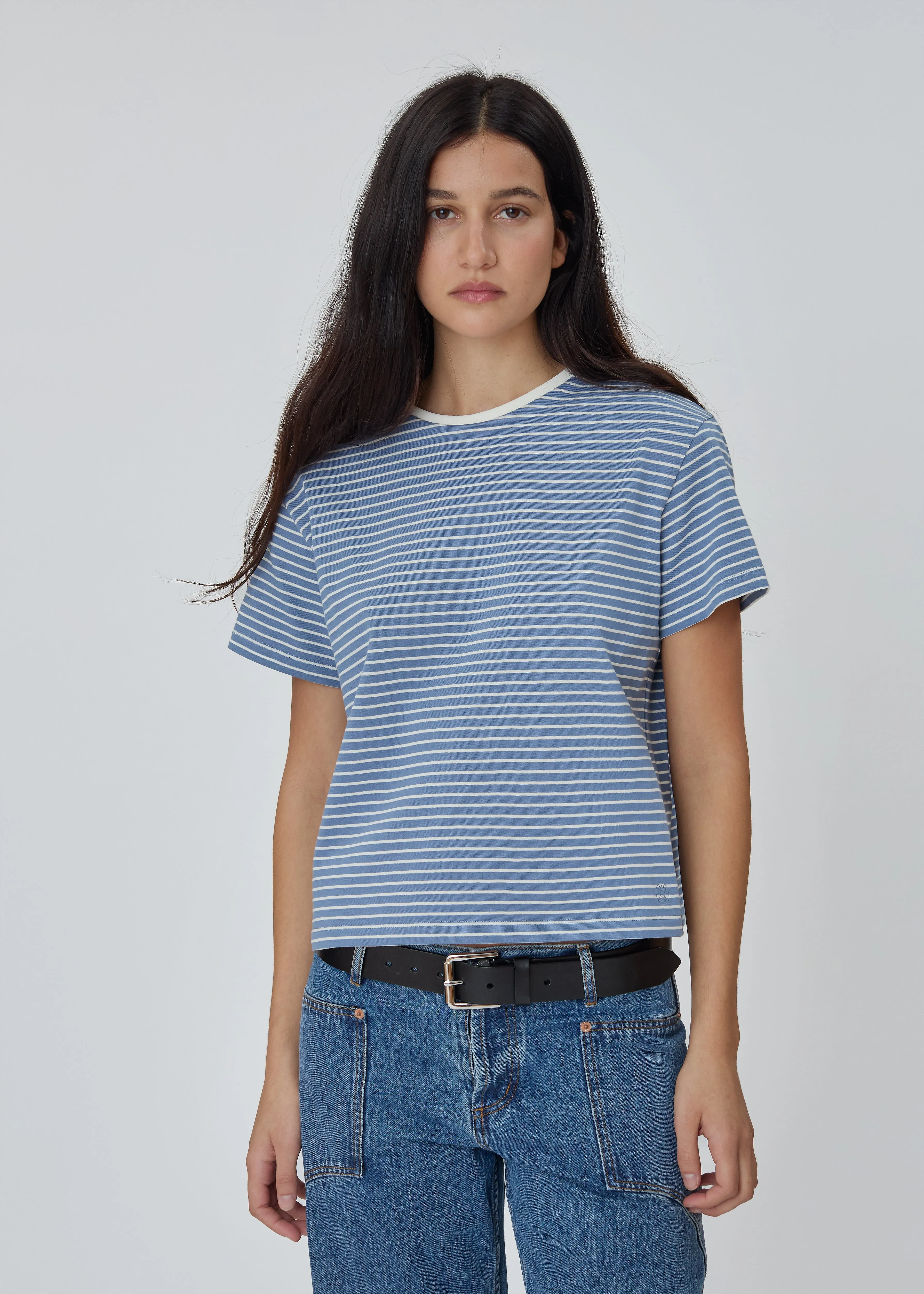 Stripe Tee in Blue sold by Still Here