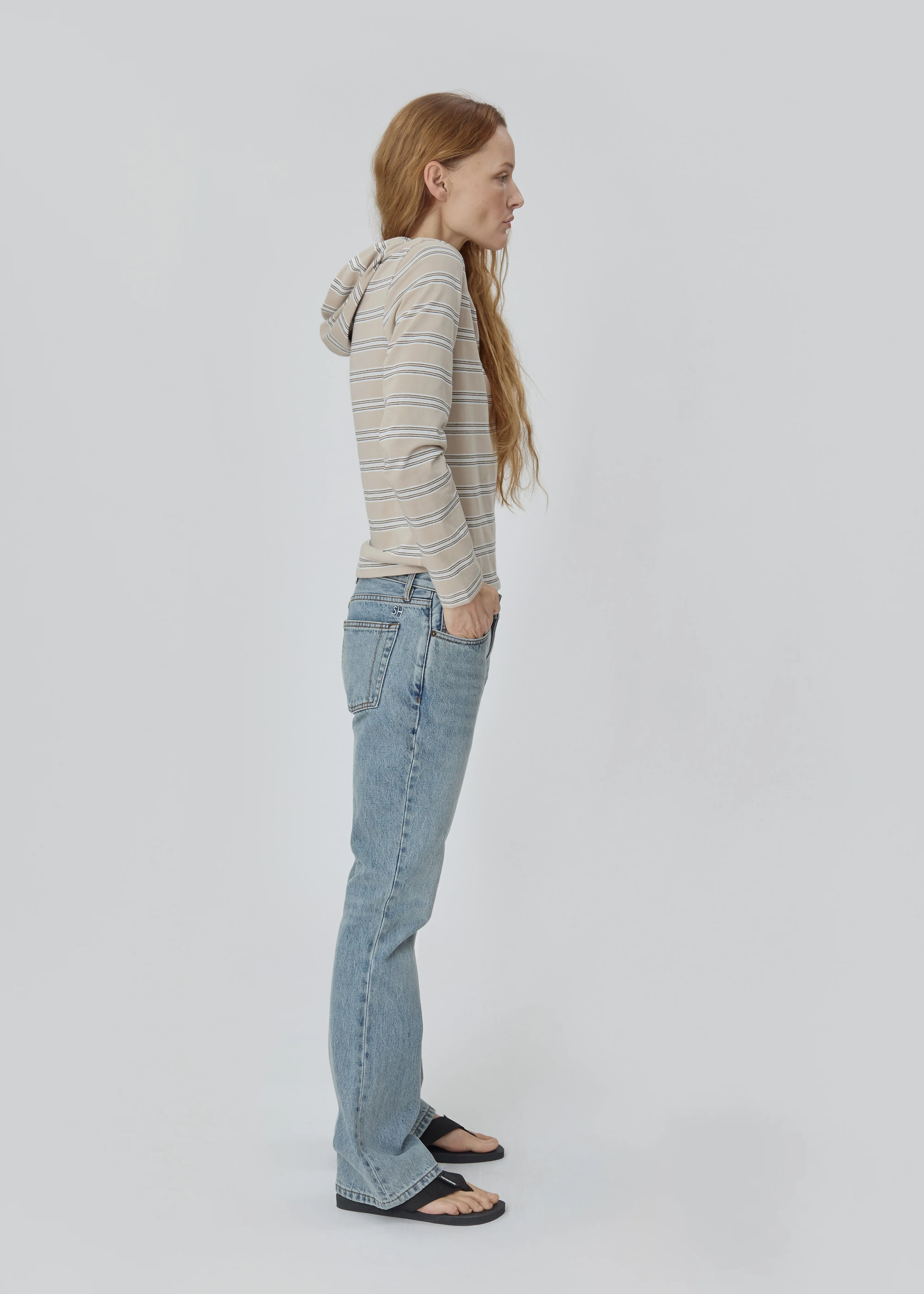 Nellie Shirt in Beige Stripe sold by Still Here product image thumbnail 5
