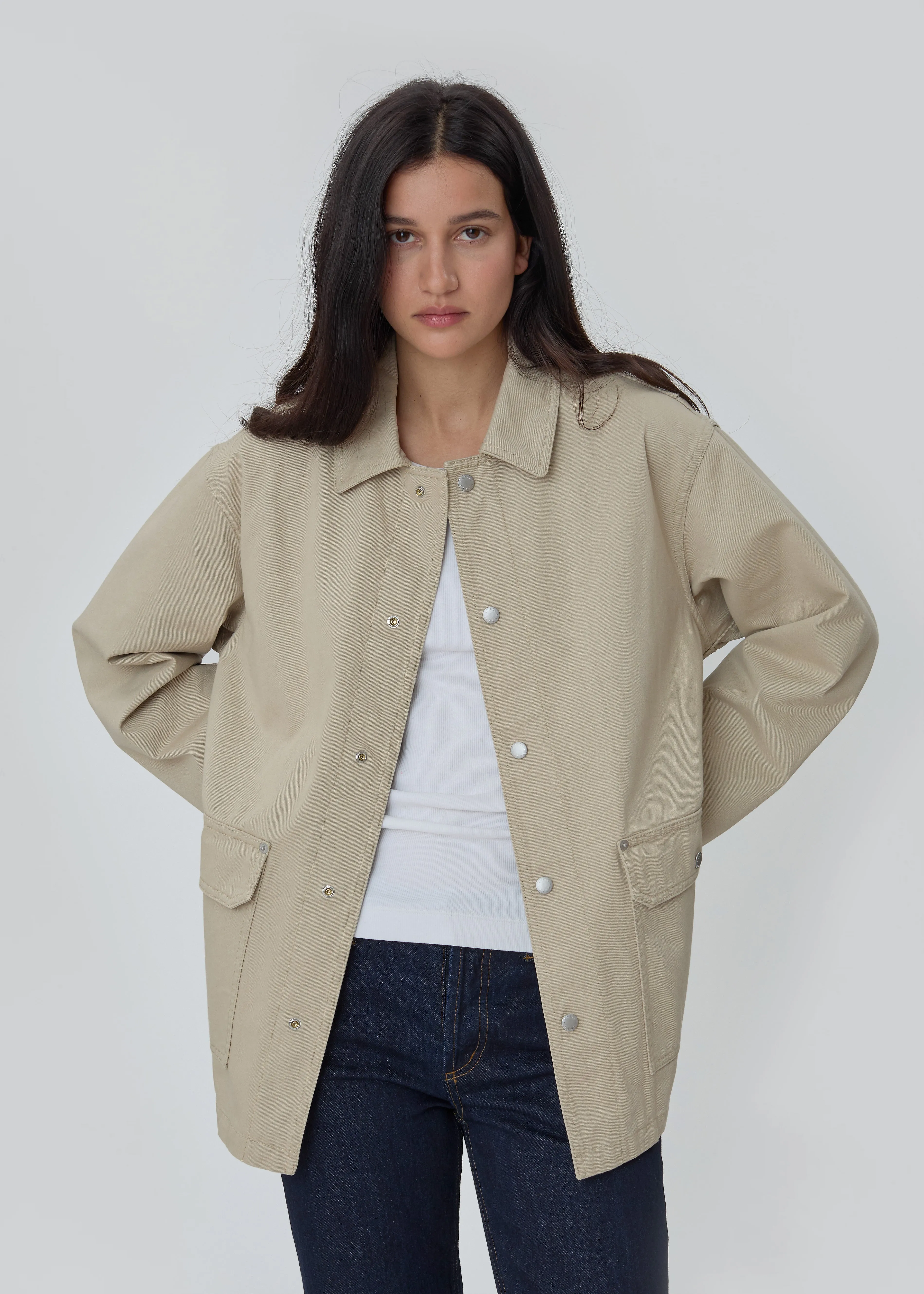 Barn Jacket in Khaki sold by Still Here product image thumbnail 2