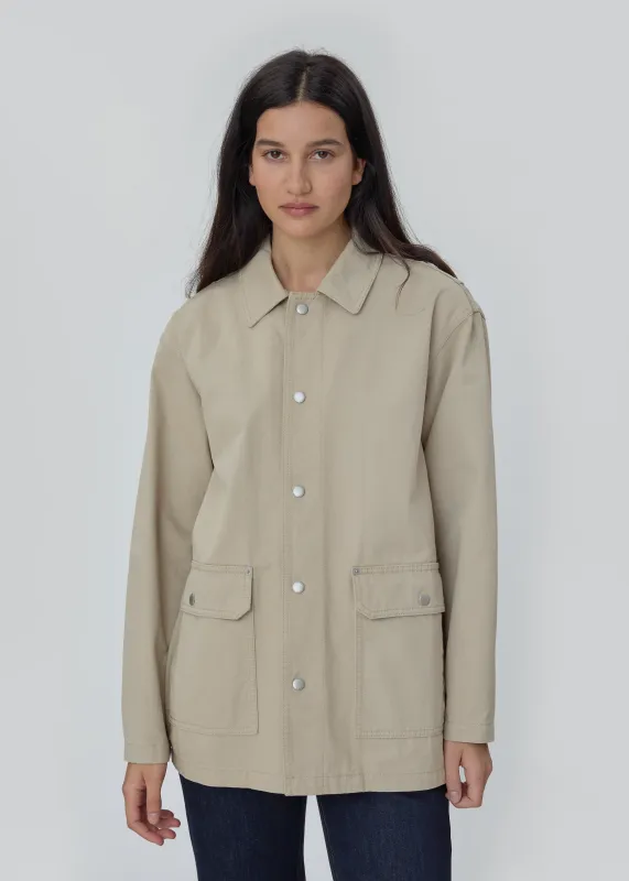 Barn Jacket in Khaki made by Still Here