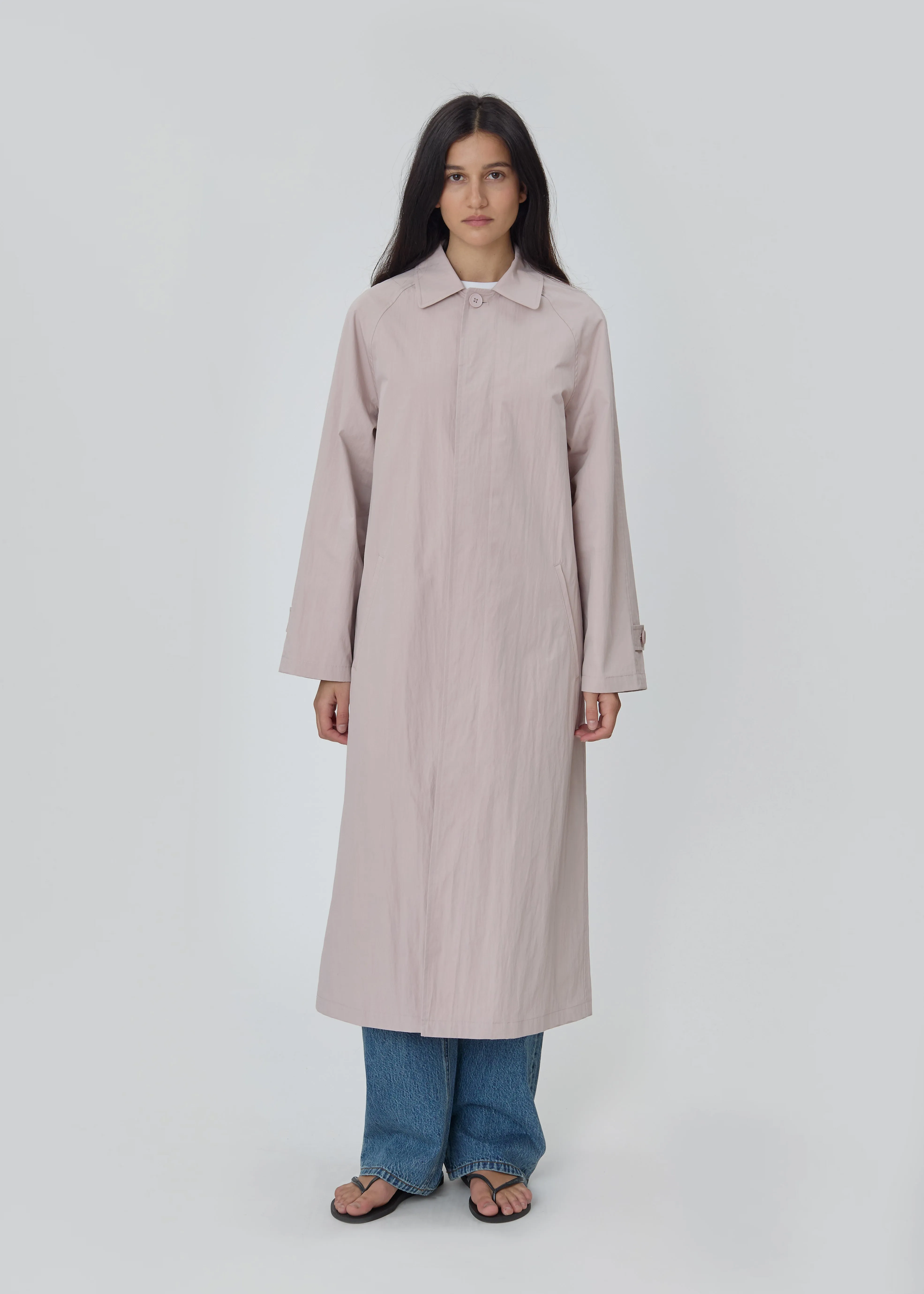 Nylon Trench in Pink sold by Still Here product image thumbnail 3