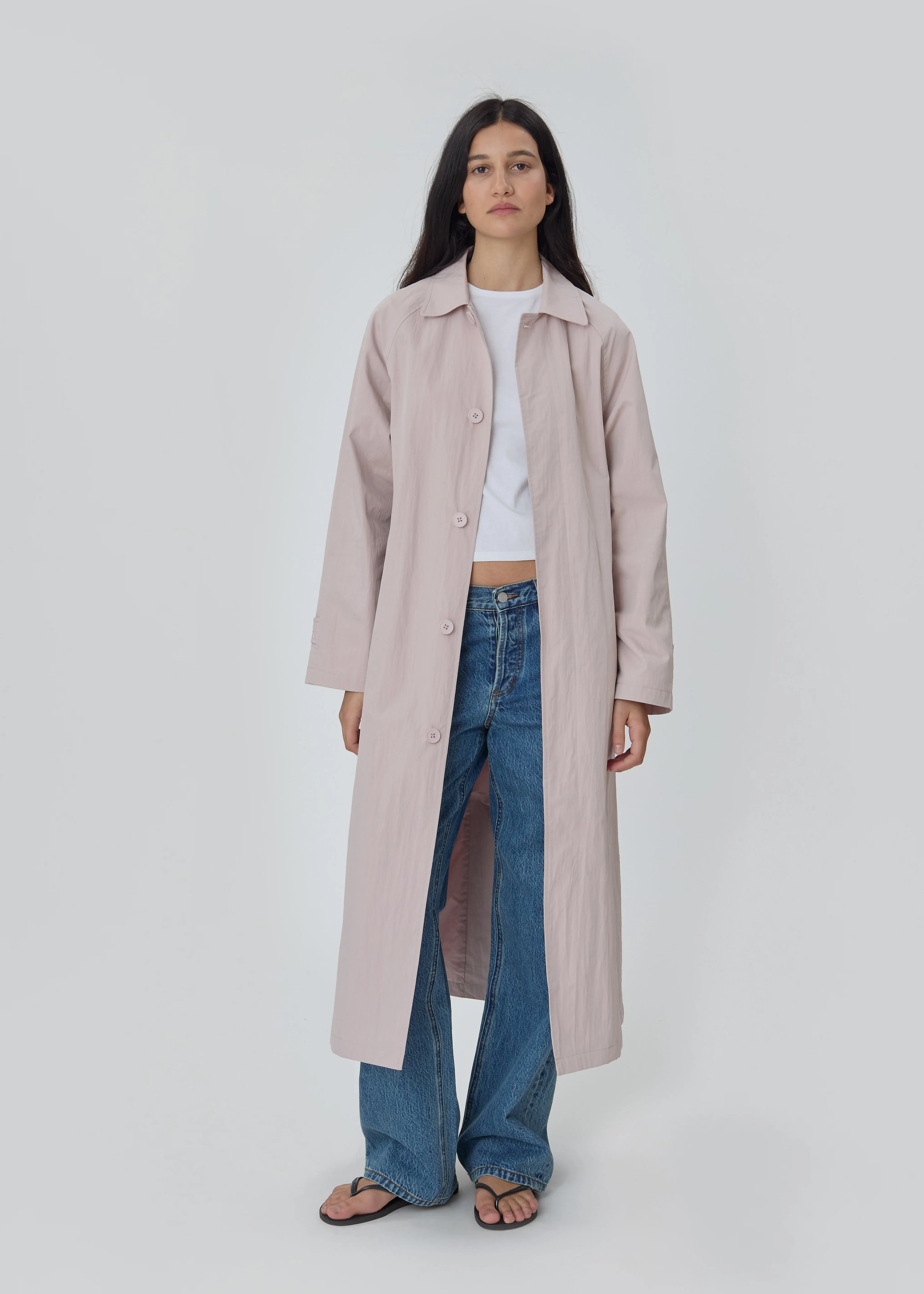 Nylon Trench in Pink sold by Still Here product image thumbnail 2