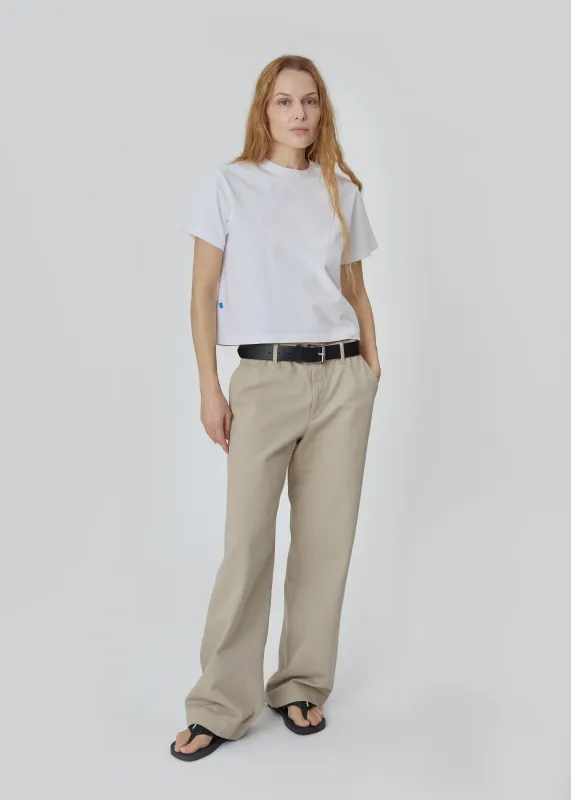 Slacks in Khaki made by Still Here