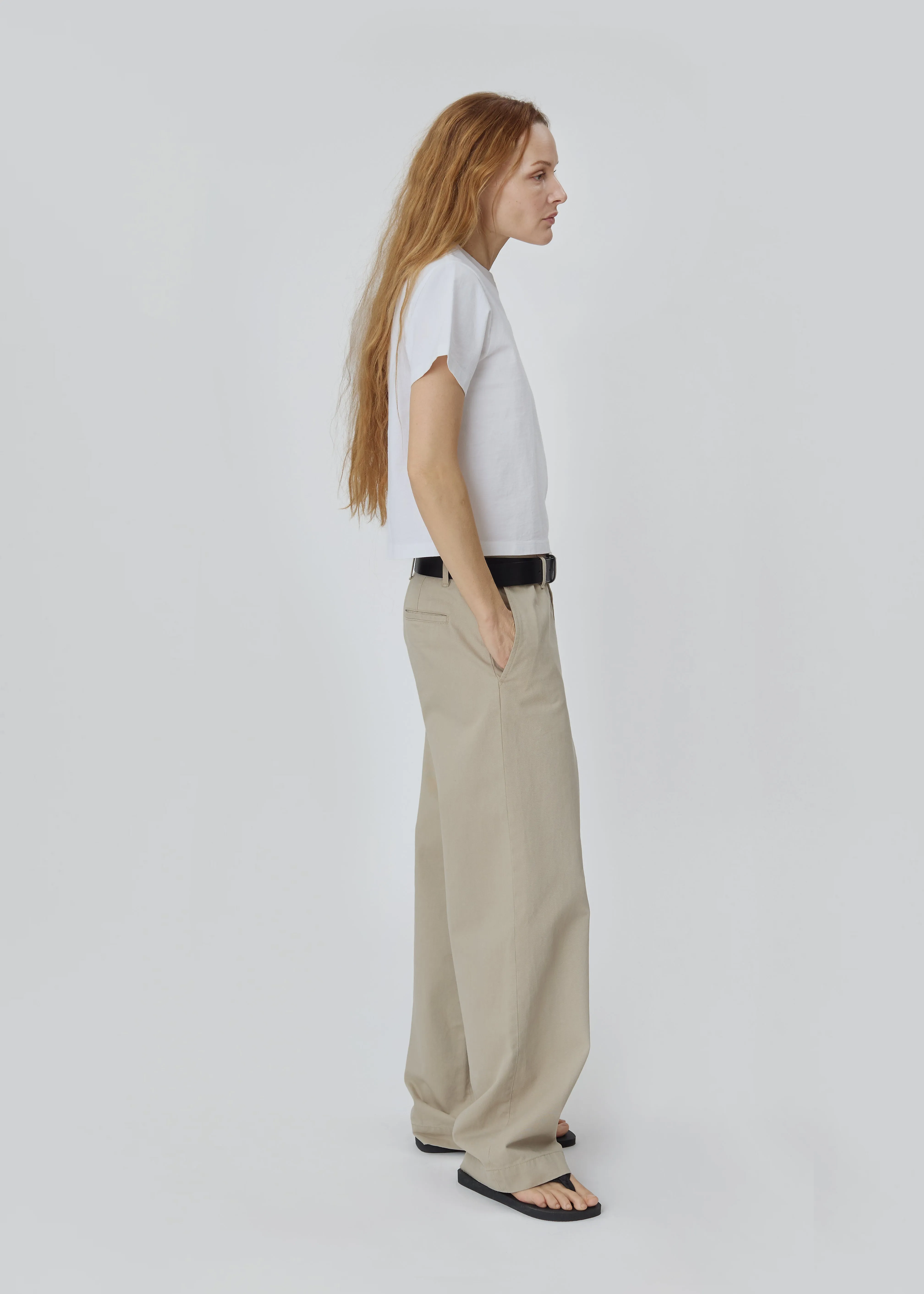 Slacks in Khaki sold by Still Here product image thumbnail 3