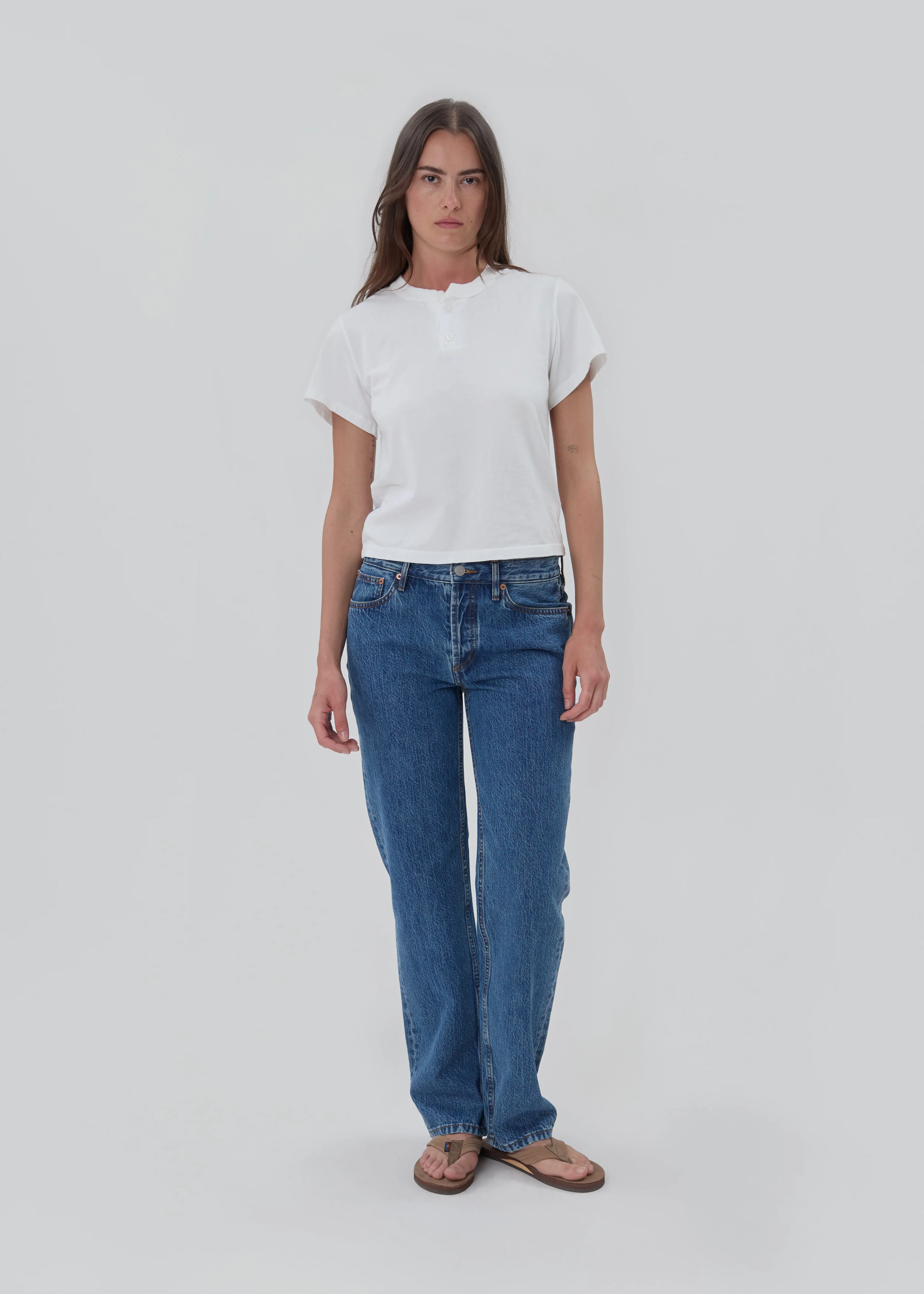 The Henley in White sold by Still Here product image thumbnail 4