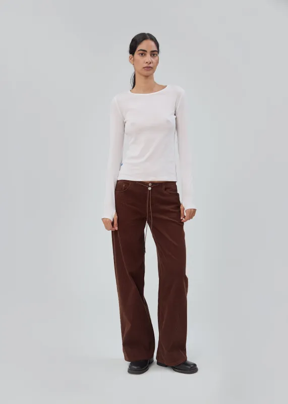 Cool Jean in Chocolate Corduroy made by Still Here