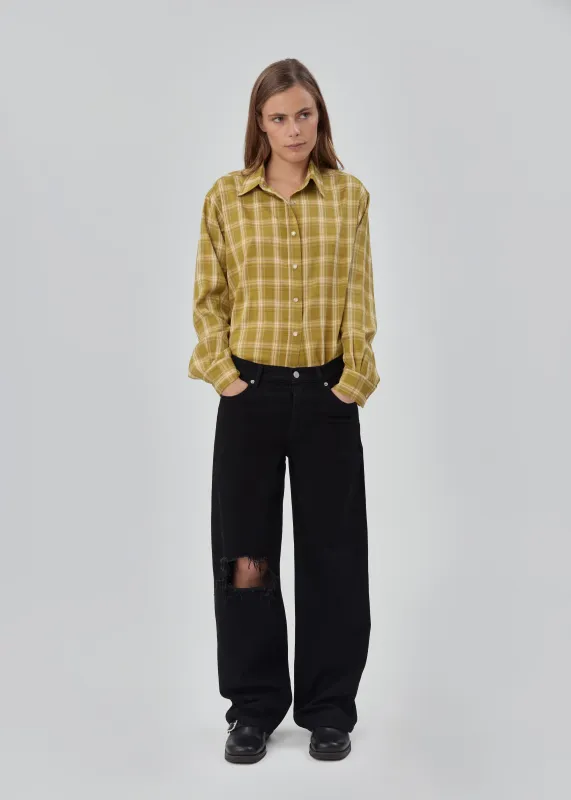 Everyday Jean in Black Black Busted made by Still Here