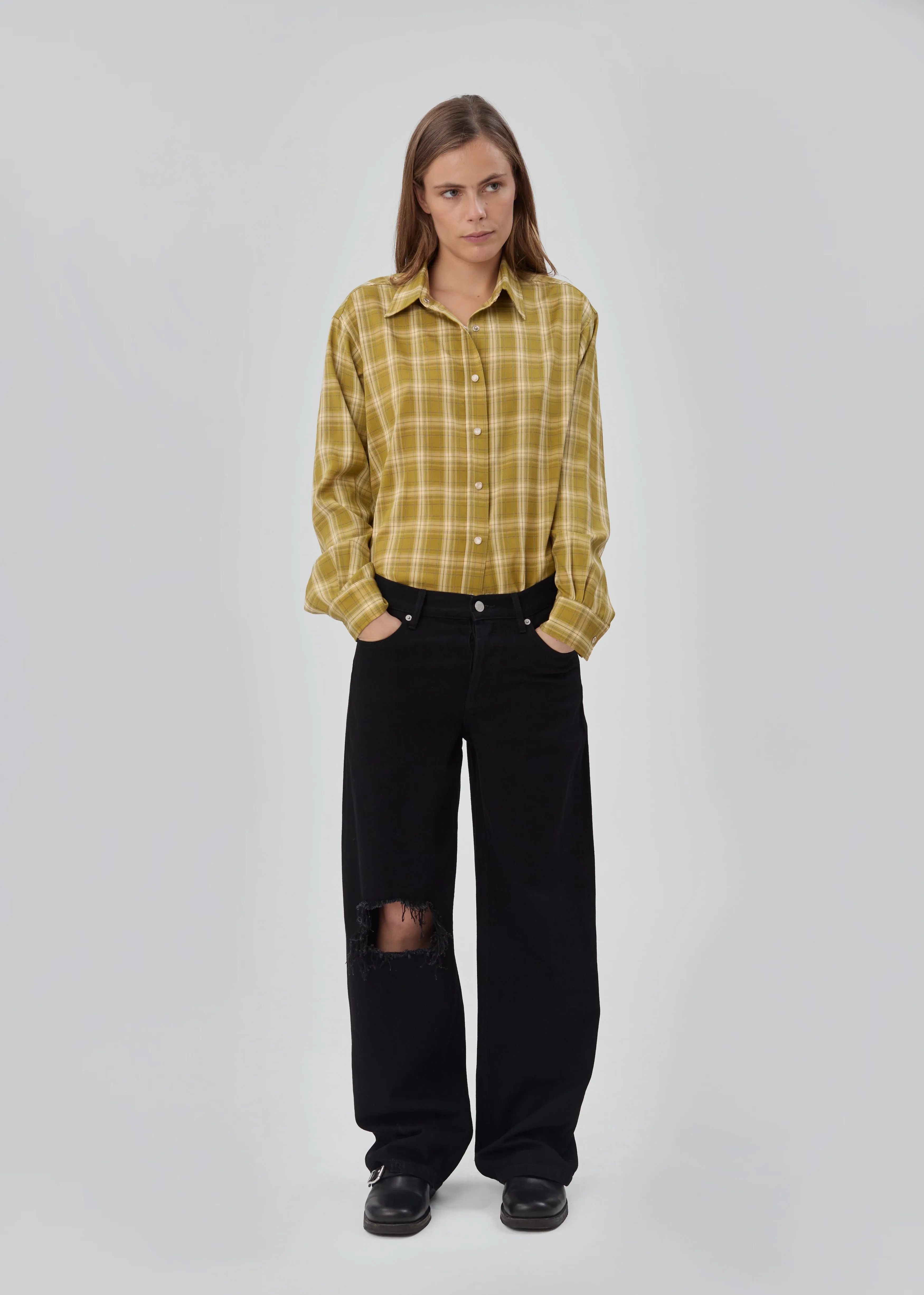 Everyday Jean in Black Black Busted sold by Still Here
