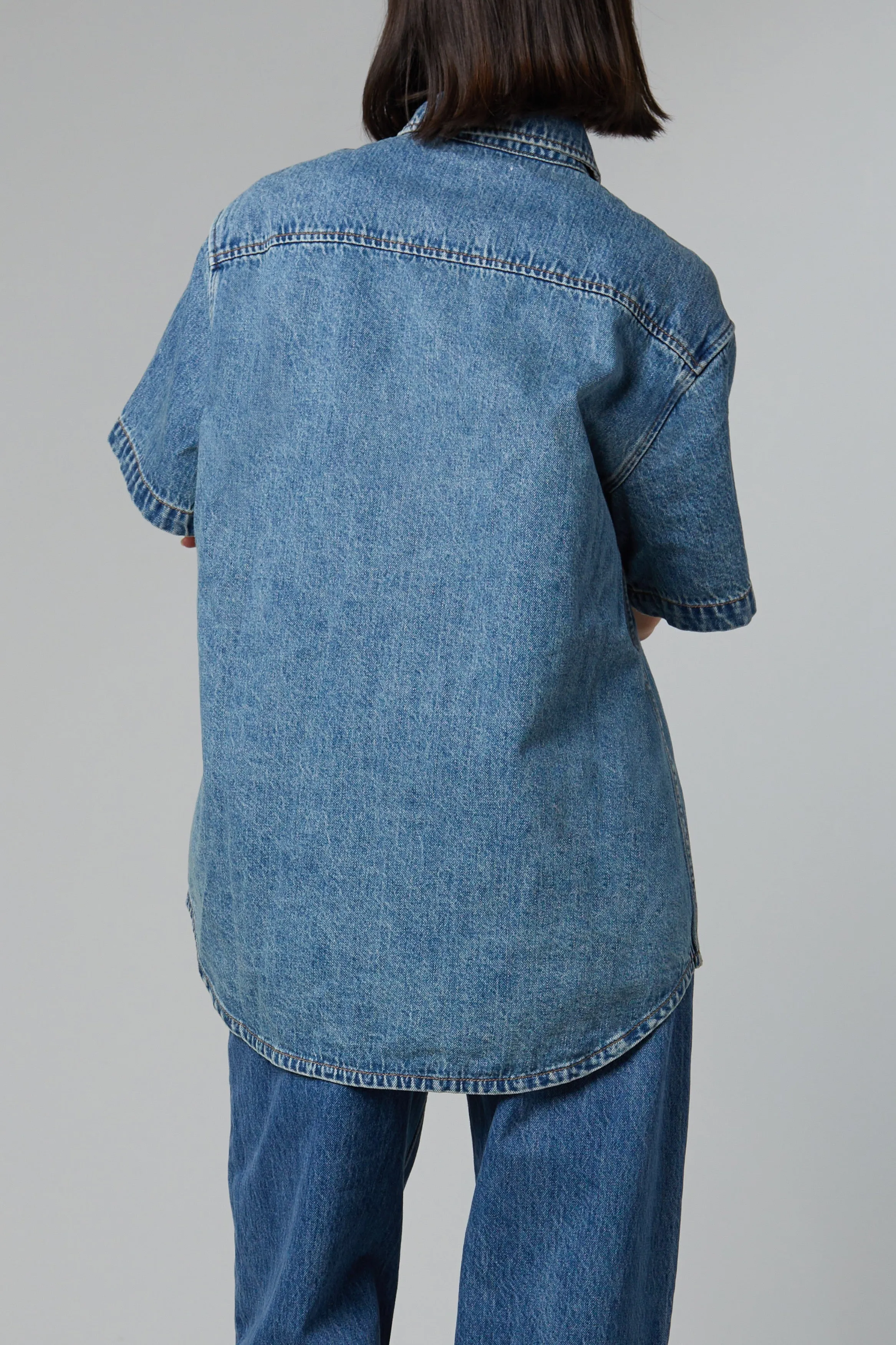 Alfie Shirt in Classic Blue sold by Still Here product image thumbnail 4