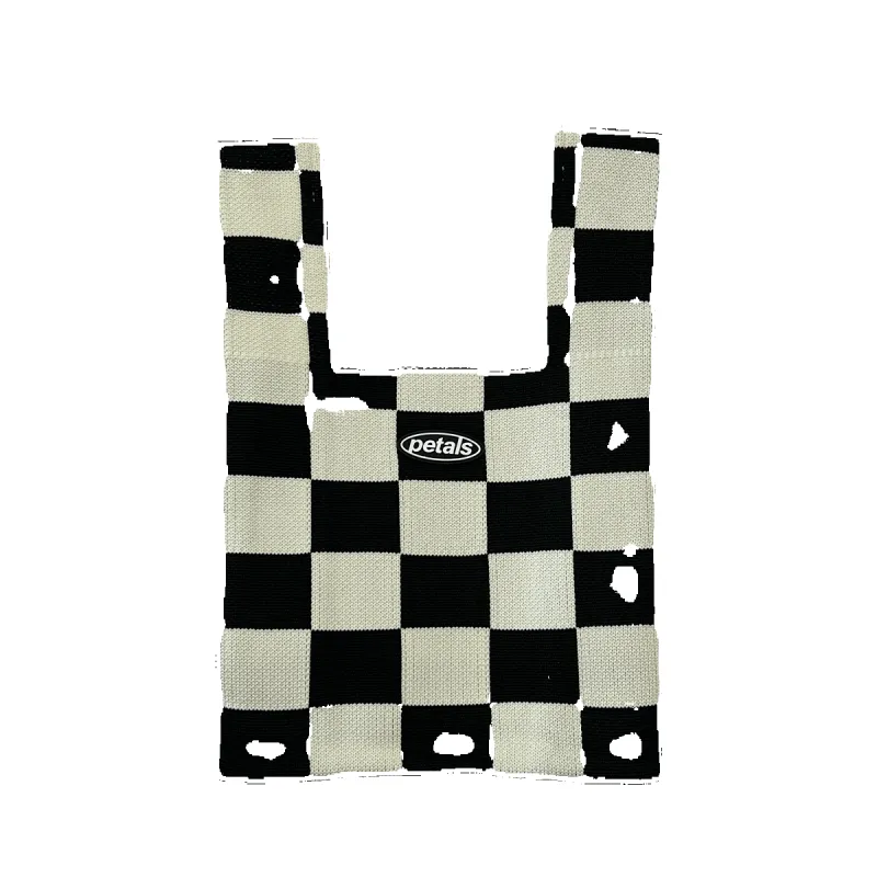 Black Checkered Bag sold by Petals and Peacocks