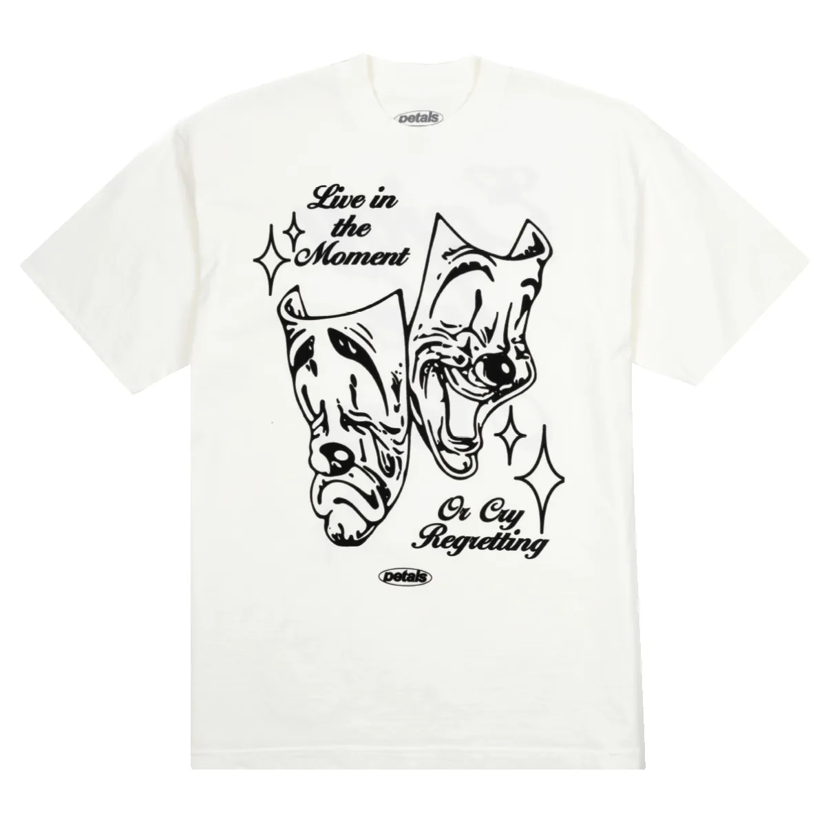 Enjoy Life Tee in Off-White sold by Petals and Peacocks