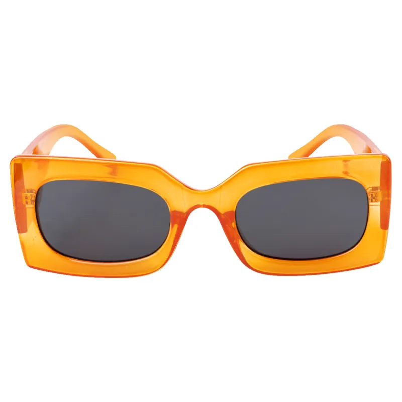 Rhubic Sunglasses in Orange Zest sold by Petals and Peacocks
