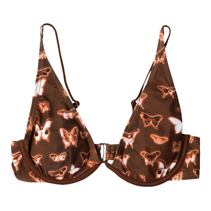 Inverted Butterfly Bikini Top sold by Petals and Peacocks