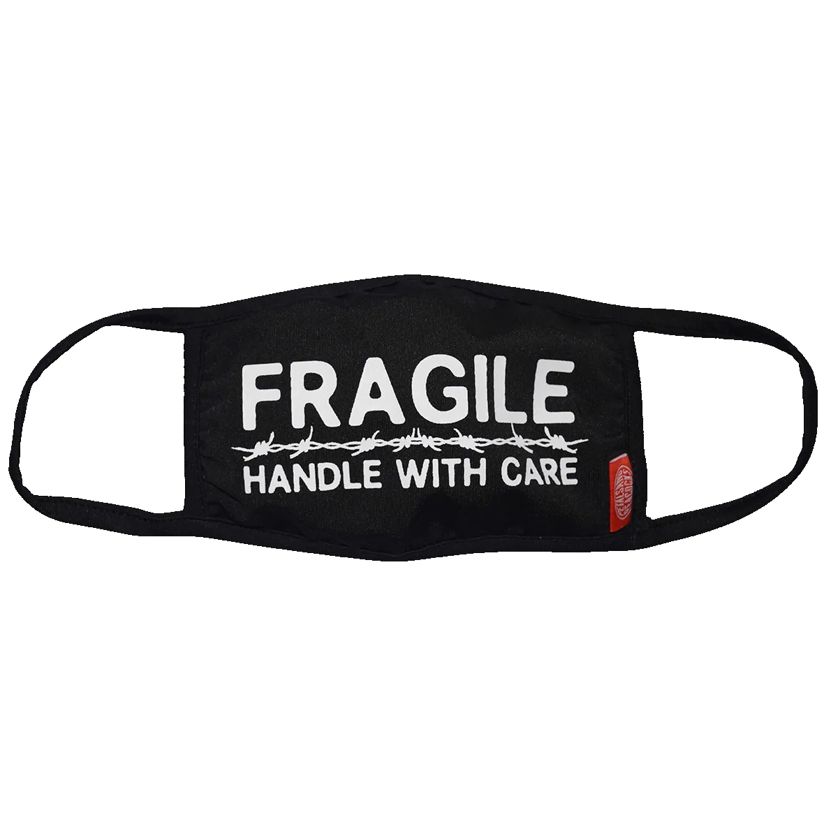 Handle With Care Face Cover in Black sold by Petals and Peacocks
