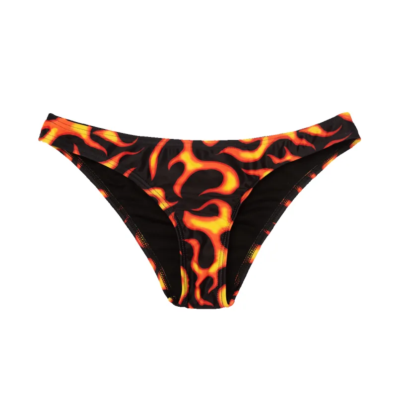 Flames Cheeky Bikini Bottom (Small) sold by Petals and Peacocks