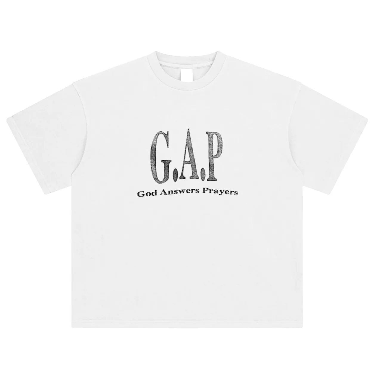 G.A.P Vintage Washed Tee in White sold by Petals and Peacocks
