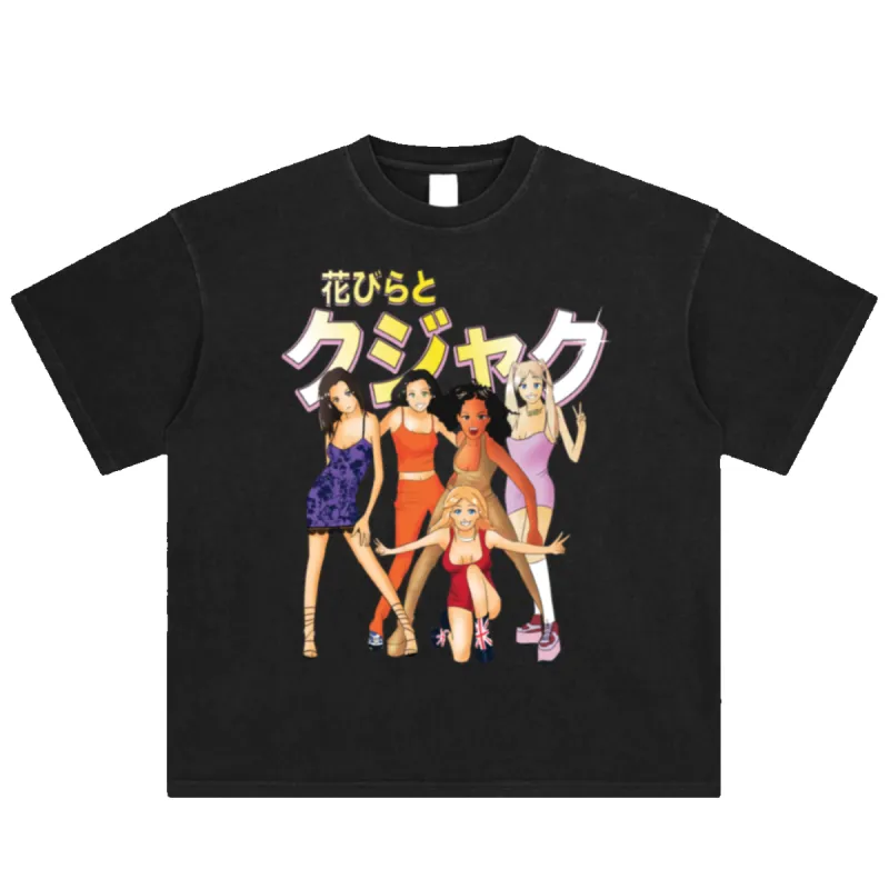 Spice Girls Anime Vintage Tee sold by Petals and Peacocks