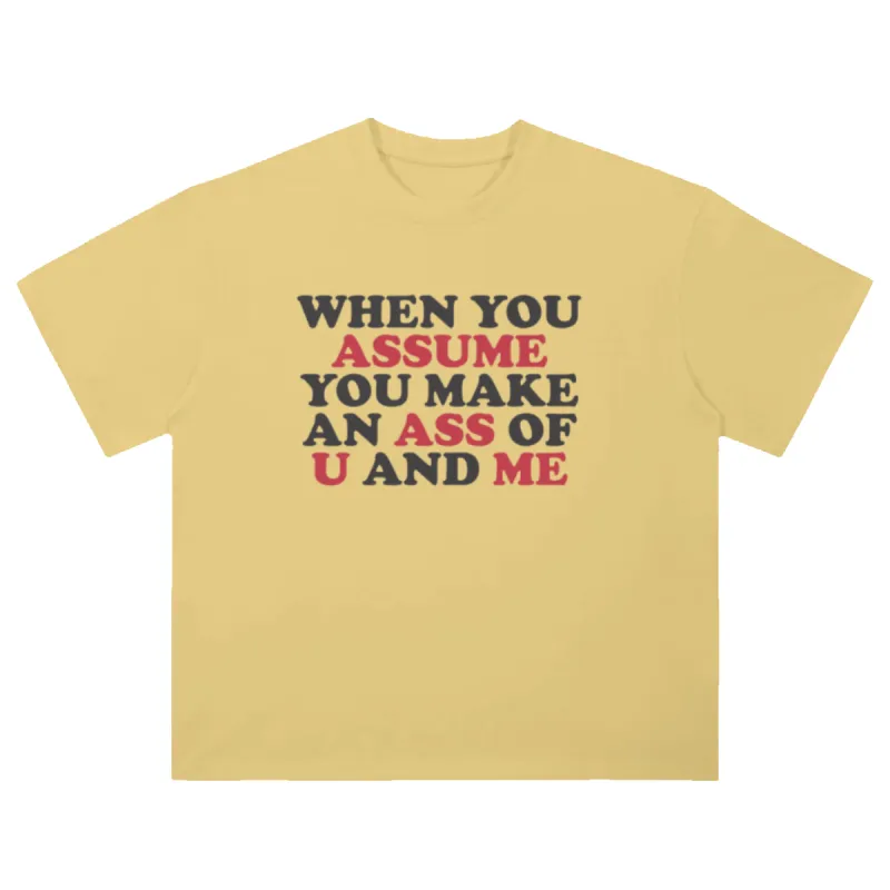 Assume Tee sold by Petals and Peacocks