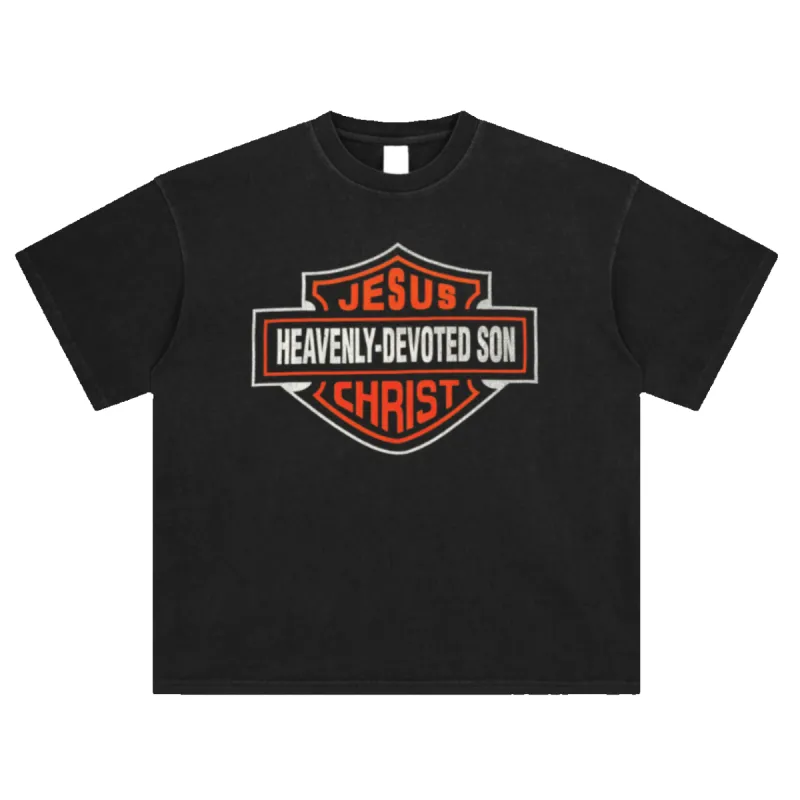 Jesus MC Enzyme Washed Tee sold by Petals and Peacocks