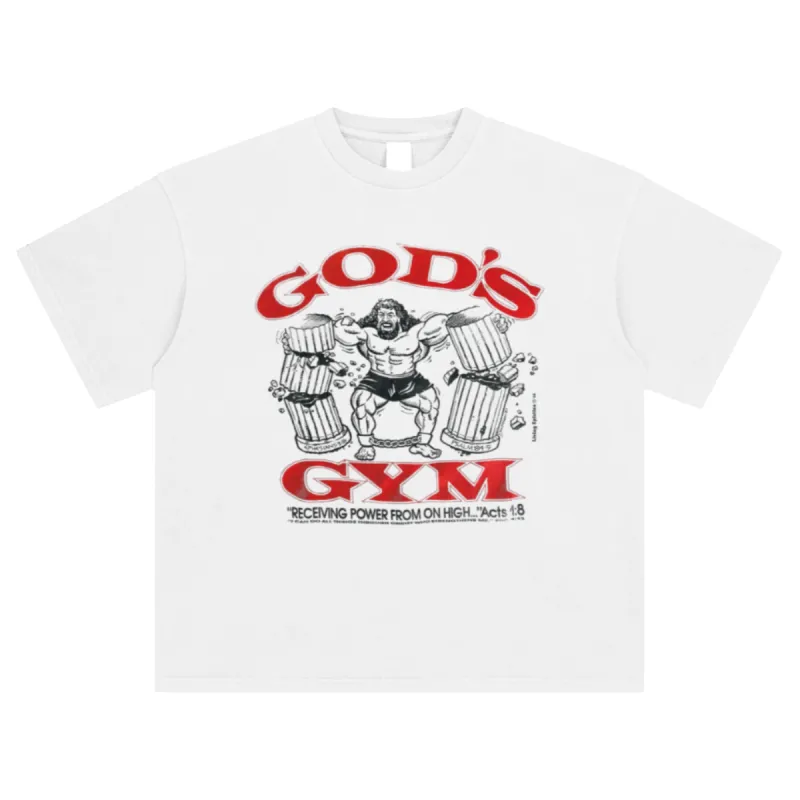 God's Gym Enzyme Washed Tee sold by Petals and Peacocks