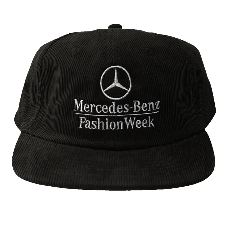 MBFW Corduroy Hat in Black made by Petals and Peacocks