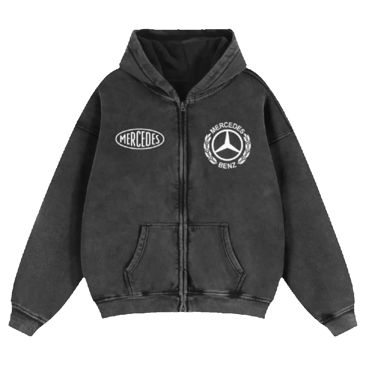 MB Tribute Zip-Up Boxy Hoodie sold by Petals and Peacocks