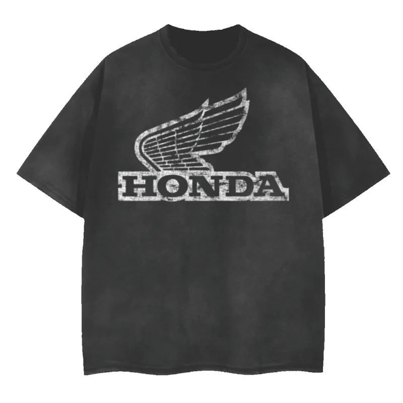 Honda Moto Vintage Washed Tee made by Petals and Peacocks