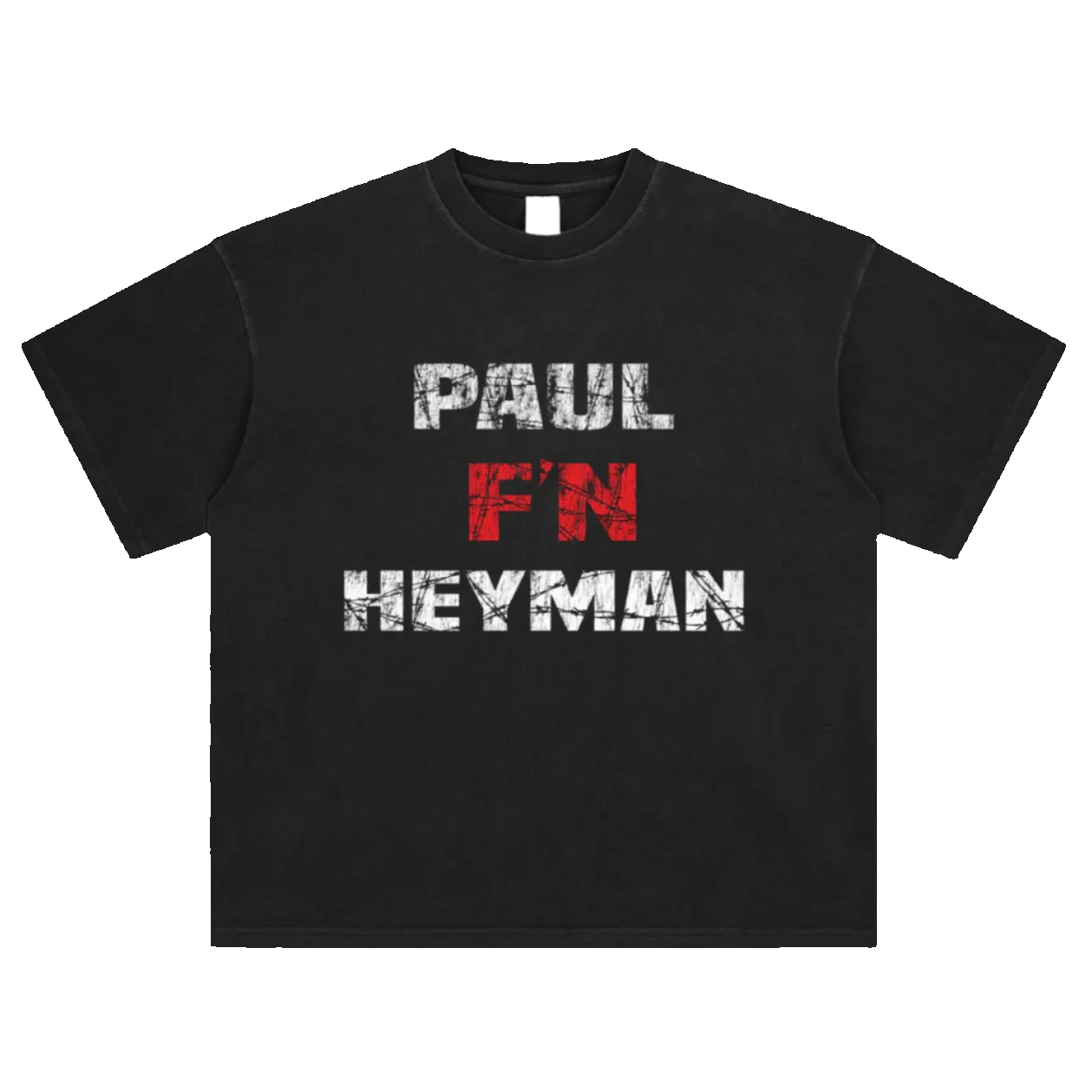 Paul F'N Heyman Vintage Washed Tee sold by Petals and Peacocks