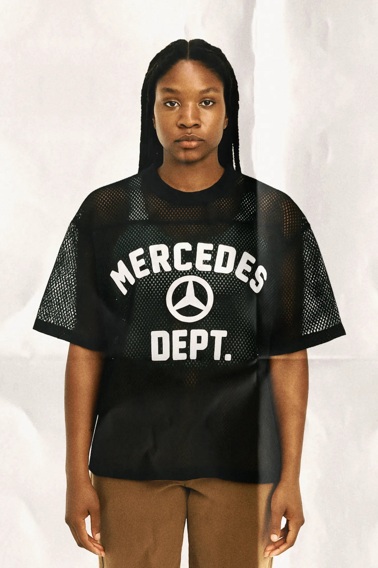 MB Dept. Mesh Tee in Black sold by Petals and Peacocks product image thumbnail 2
