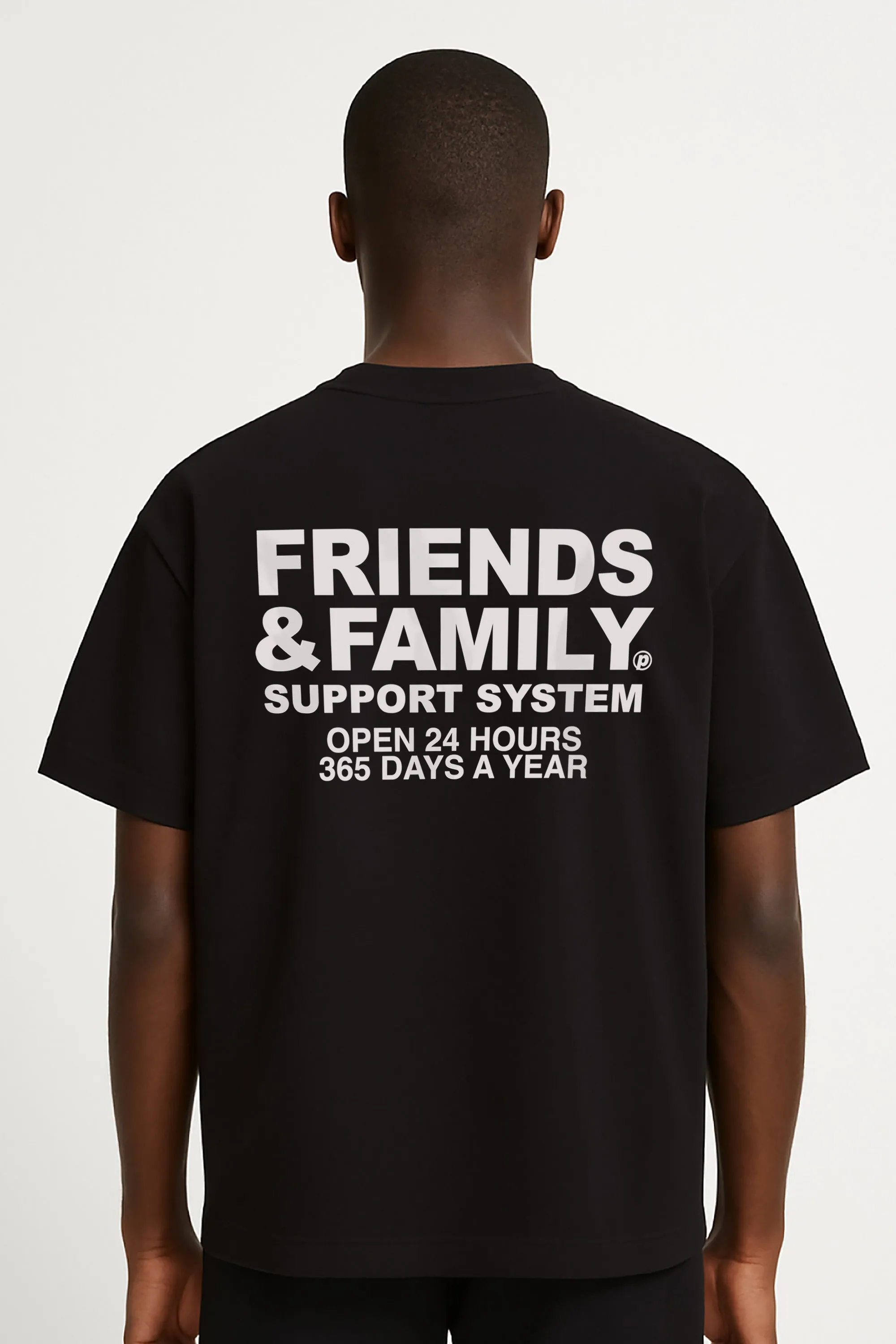 F&F Tee in Black sold by Petals and Peacocks product image thumbnail 2