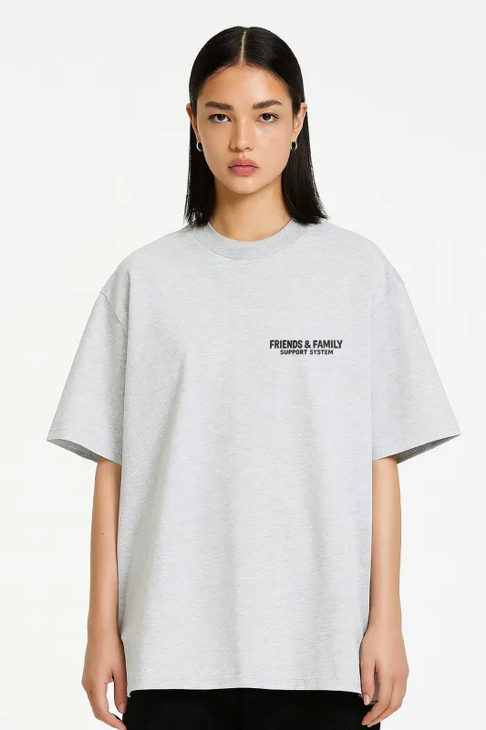 F&F Shop Tee in Ash Grey made by Petals and Peacocks