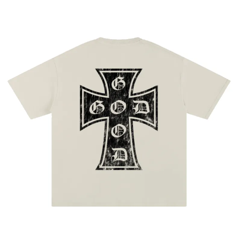 God is Good Tee in Vintage White sold by Petals and Peacocks