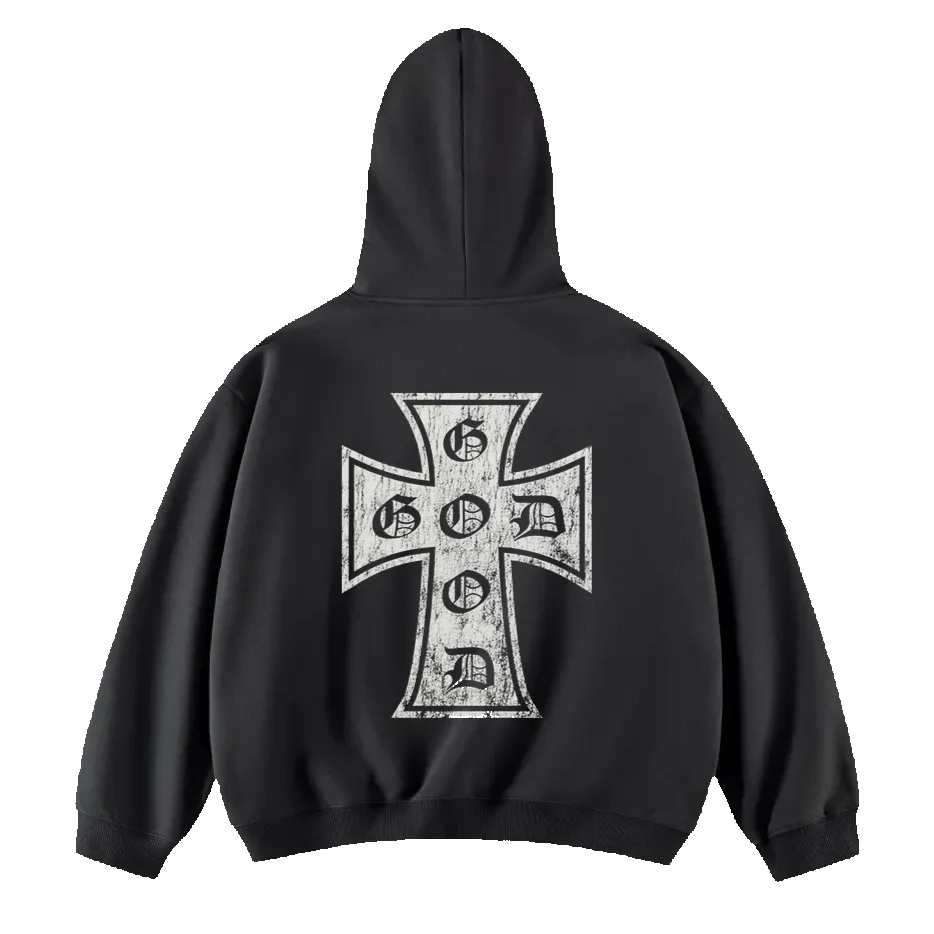 God is Good Hoodie in Black sold by Petals and Peacocks