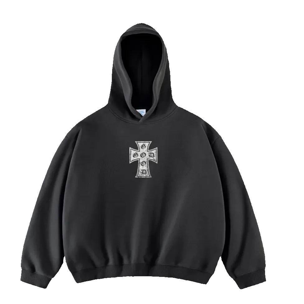 God is Good Hoodie in Black sold by Petals and Peacocks product image thumbnail 2