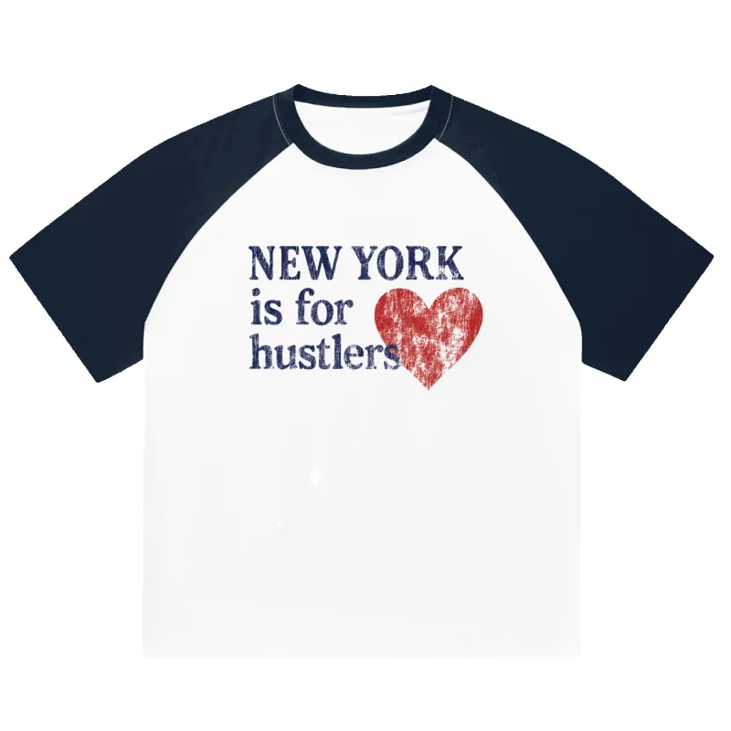 New York Hustle Raglan Tee sold by Petals and Peacocks
