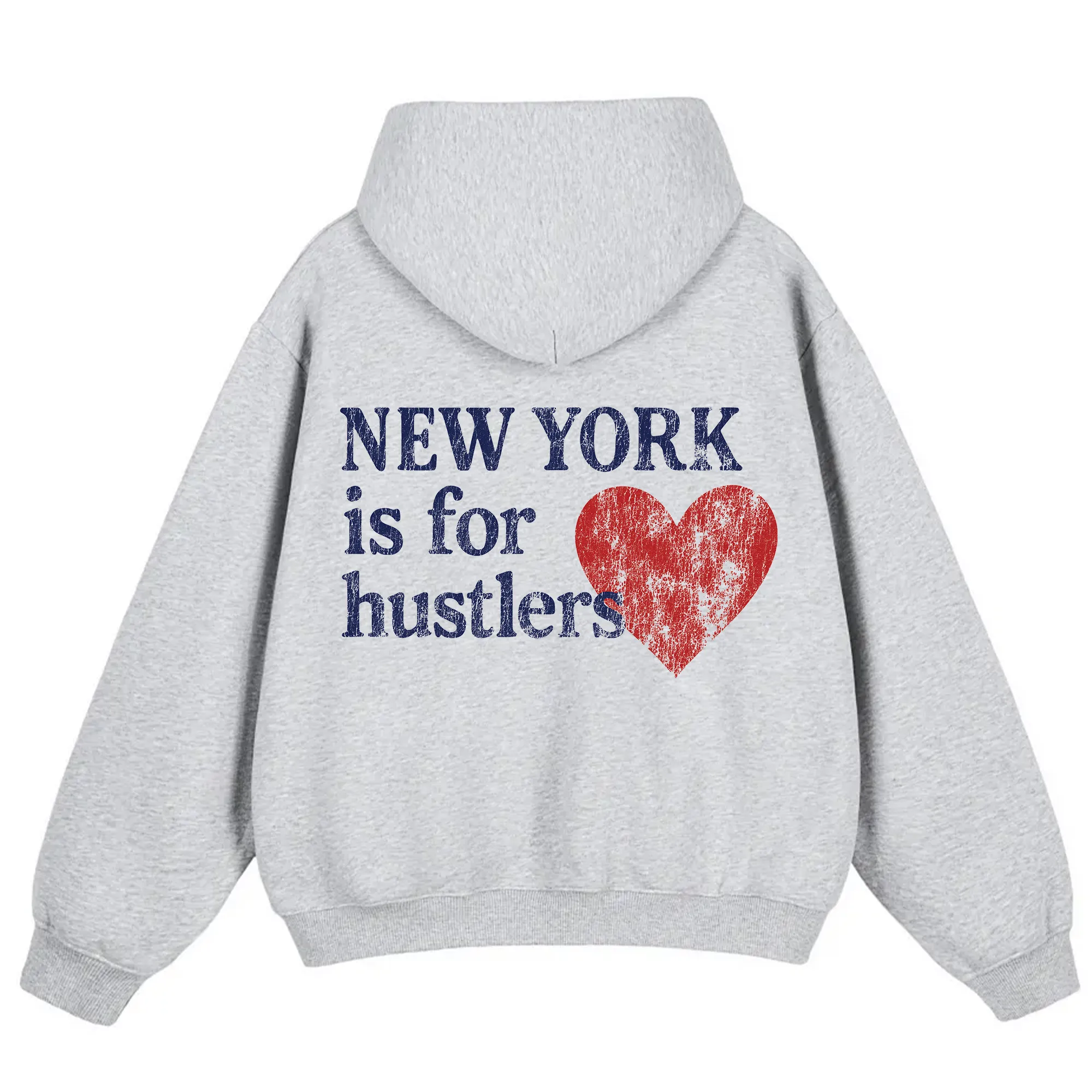 New York Hustle Hoodie in Grey sold by Petals and Peacocks product image thumbnail 2