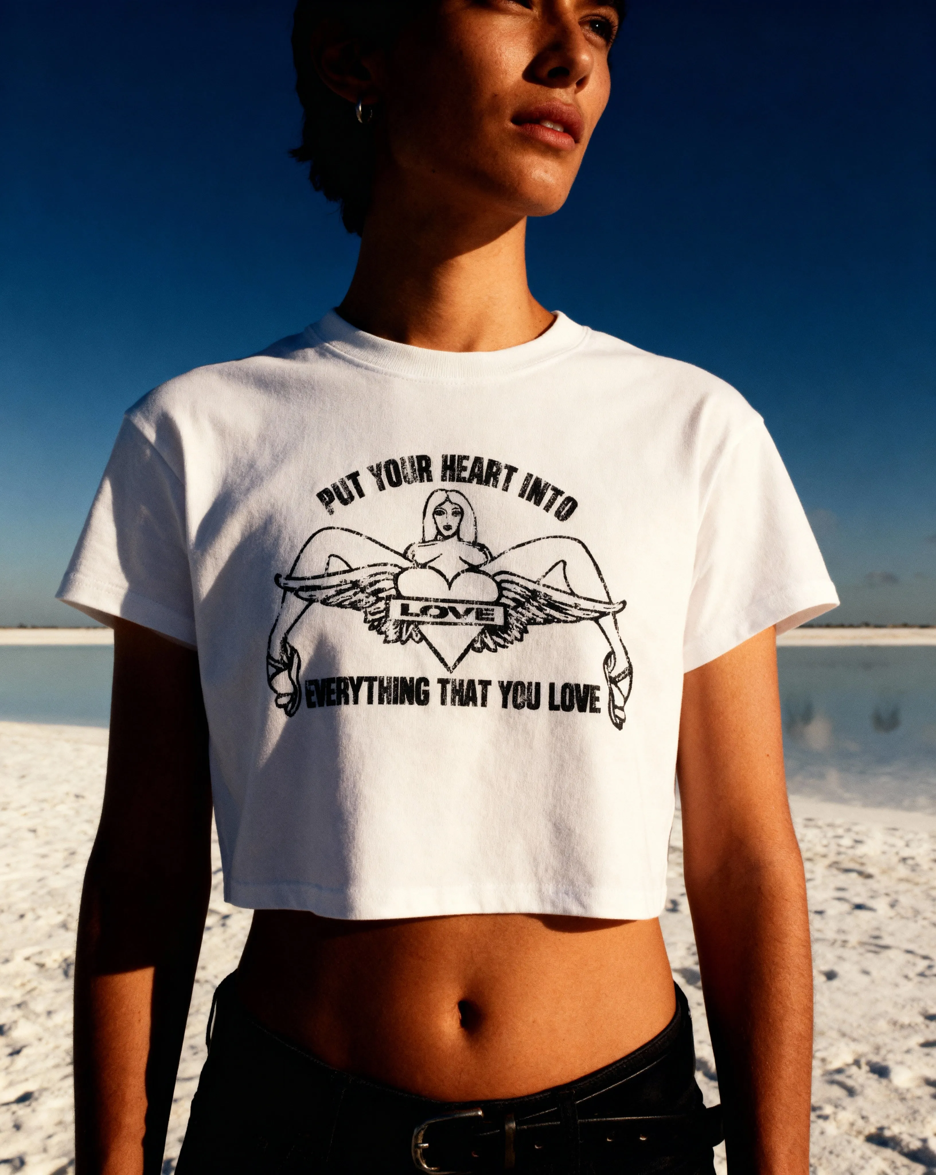 Everything That You Love Cropped Tee sold by Petals and Peacocks product image thumbnail 3