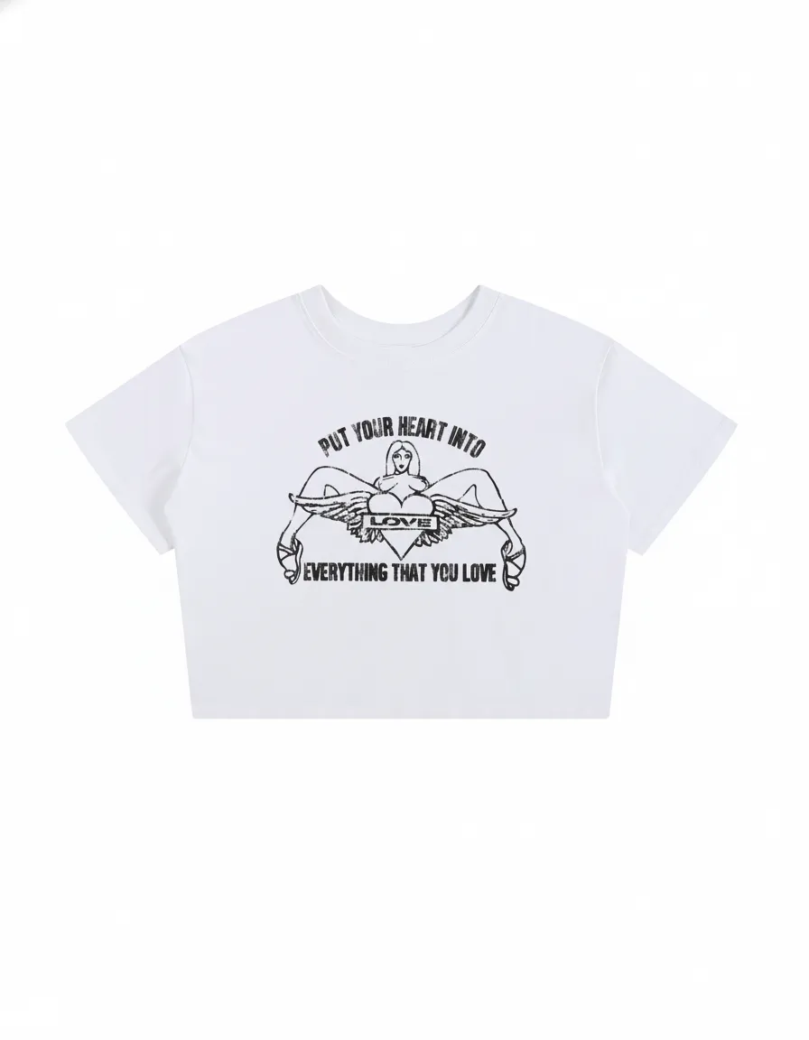 Everything That You Love Cropped Tee sold by Petals and Peacocks product image thumbnail 2