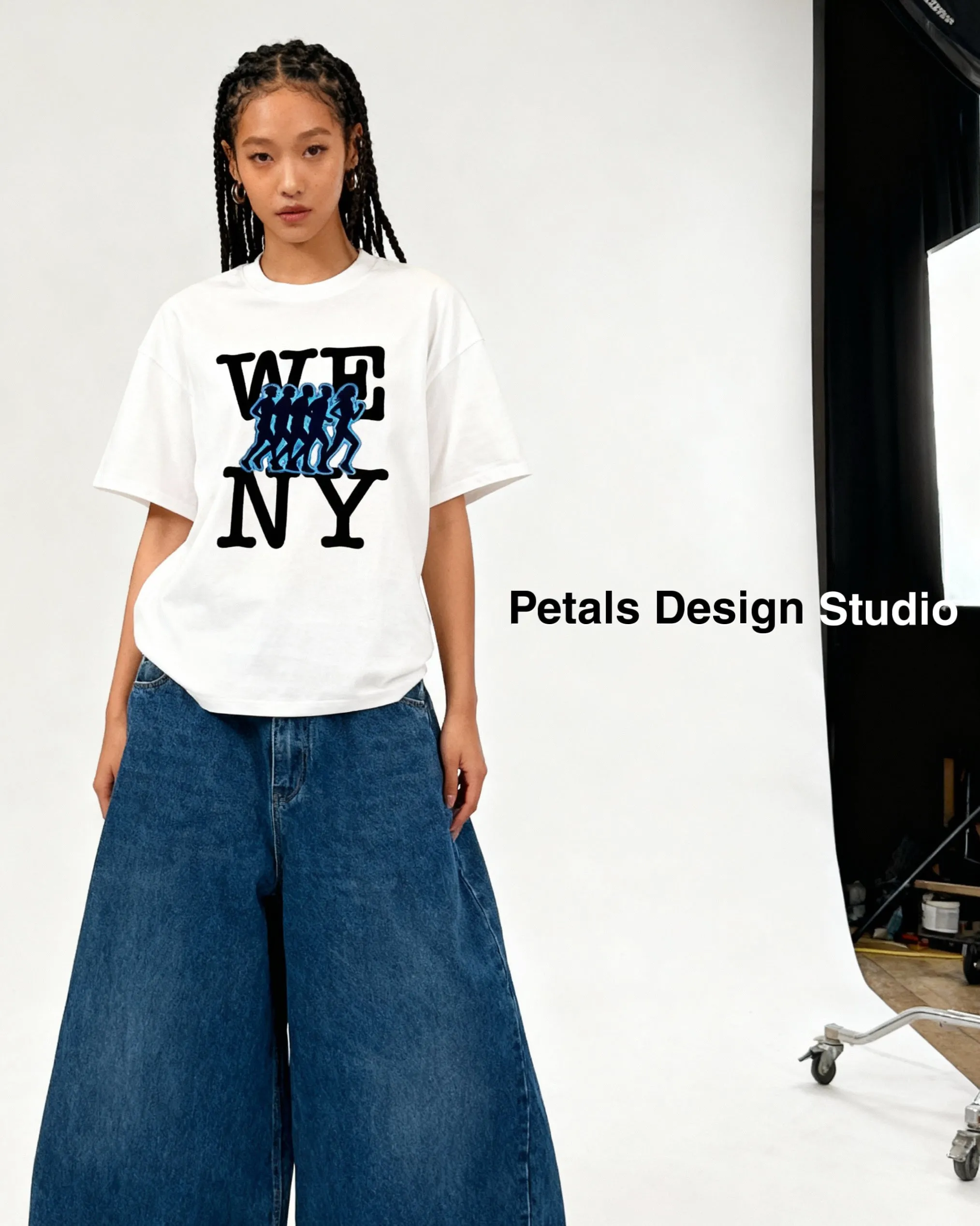 NY Run Club Tee in White sold by Petals and Peacocks product image thumbnail 2