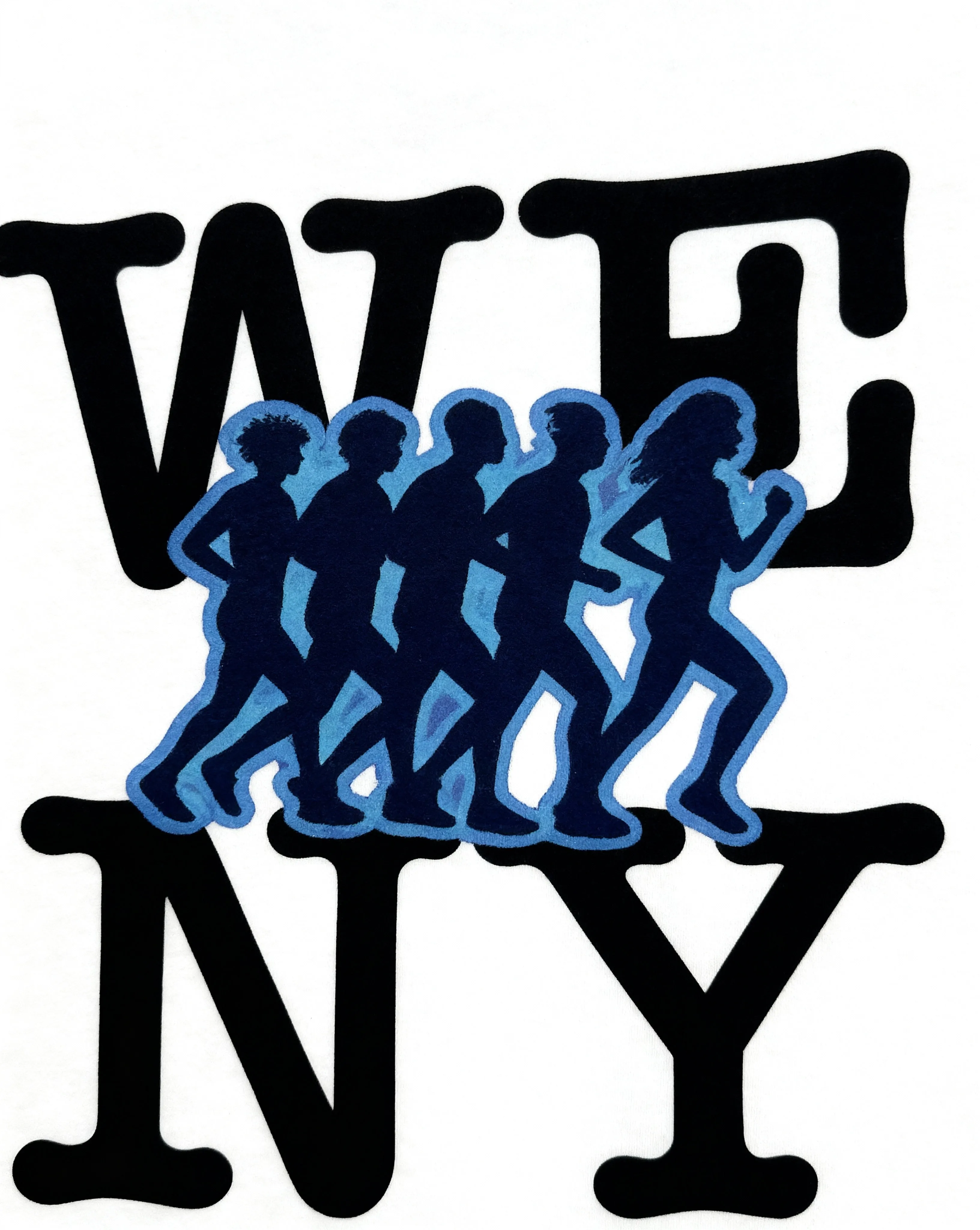 NY Run Club Tee in White sold by Petals and Peacocks product image thumbnail 4