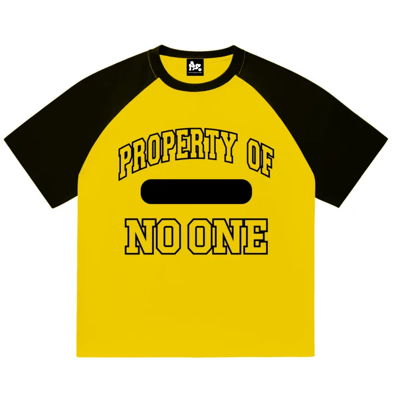 Property Ringer Tee in Yellow sold by Petals and Peacocks