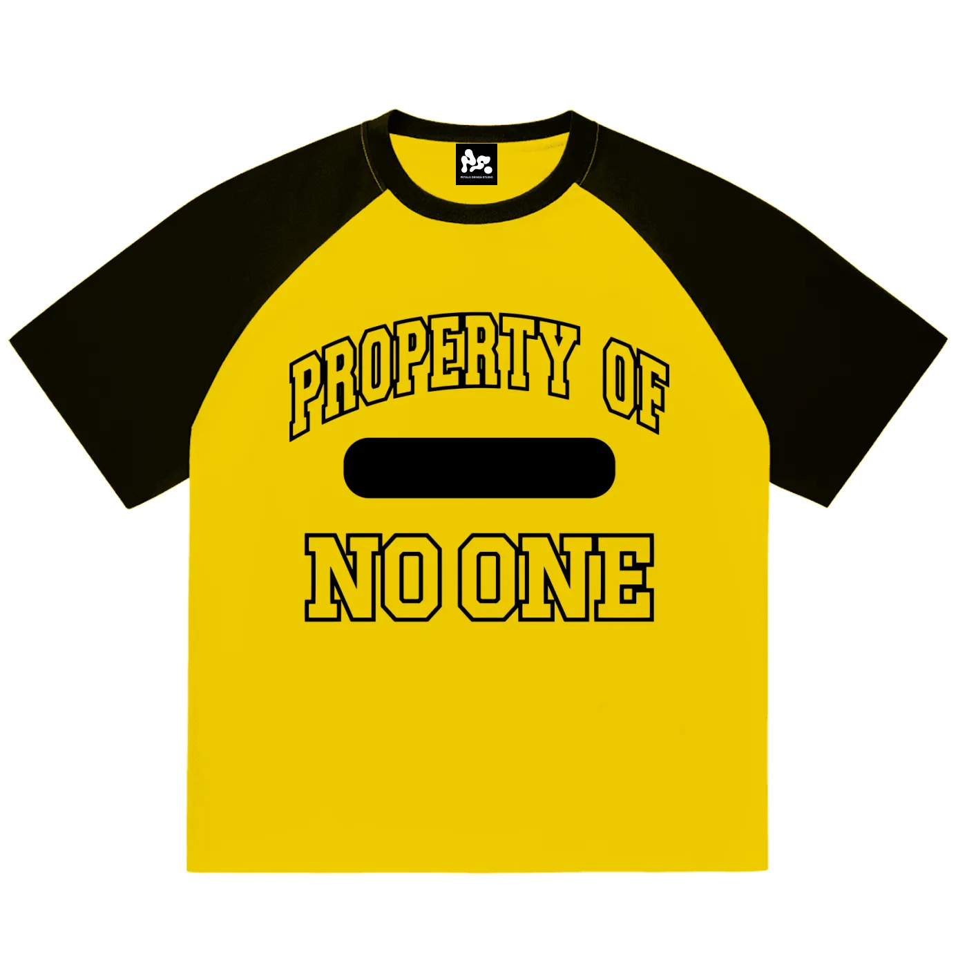 Property Ringer Tee in Yellow sold by Petals and Peacocks