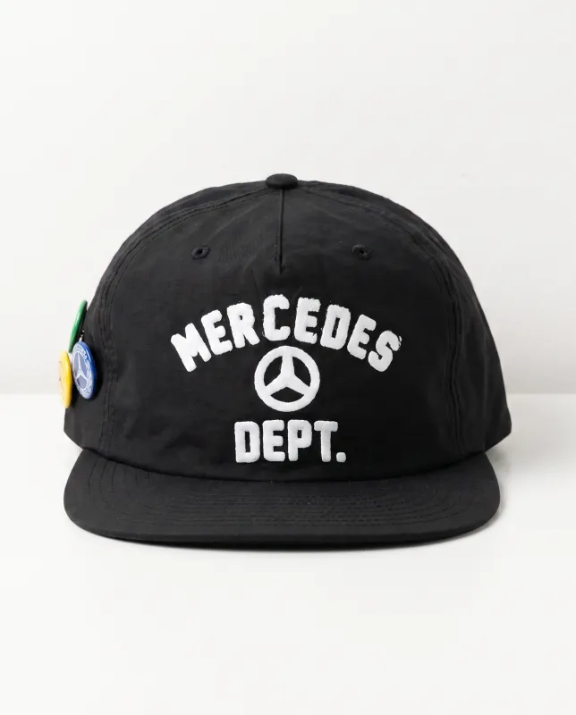 Merc Dept. Nylon Hat in Black made by Petals and Peacocks