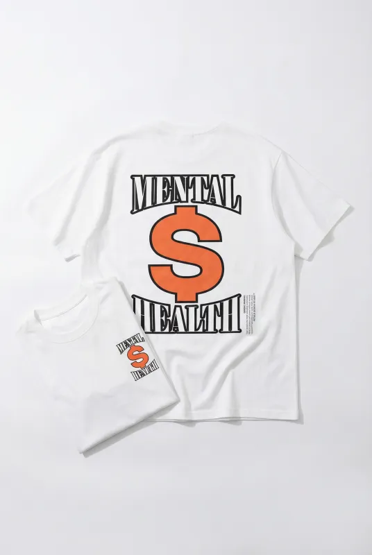 Mental Money Tee in White made by Petals and Peacocks